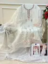 Dn 1258 A To D Mehboob Tex Organza Pakistani Salwar Suit Exporters in India
